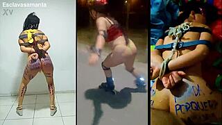 bound prostitute slut samanta fucked hard in humiliation bondage