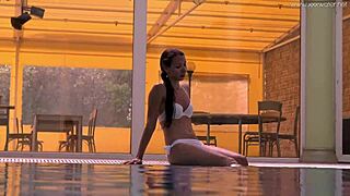 petite irina russaka swims underwater showing off her small tight tits