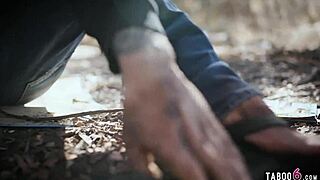 Homeless Voyeur Watches Big Cock Interracial Couple Fuck Hard