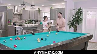 Provocative Teen Freya Von Doom Fucked Raw on Pool Table Anytime4k Style