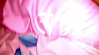 chubby amateur babe orgasms hard from lesbian's huge cucumber stuffed in fat tits pussy