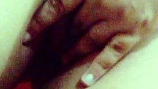 Aurora Estelar's Curvy Mexican MILF Tits Burst Out in Homemade Shower for Huntr666's Hot Wife Photoshoot