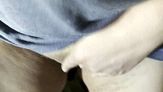 hiding in the hut jerking off away from parents