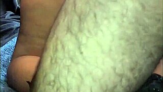 check out this nasty fat granny's hairy ass slammed doggystyle closeup!