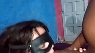 Wife's fat pussy wrecked by 24cm BBC as corny hubby watches humiliated