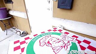 Mia Scarlett Deepthroats And Fucks Delivery Boy's Cock Hardcore