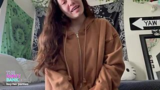 Peek at This Barely Legal 18yo Latina's Meaty Pussy Lips Rubbed Raw Under Panties in Homemade Solo Masturbation