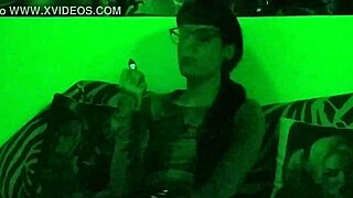 Beth's kinky goth domina smokes seductively in green hd