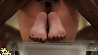 Redhead vacation threesome group black cock pounding holiday fun