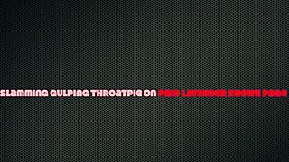 Brunette cheerleader rims butthole balls then deepthroat facefuck throatpie