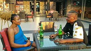 horny black goddess meets naija pornstar for bar sex fun!