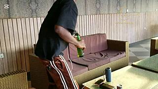 horny black goddess meets naija pornstar for bar sex fun!