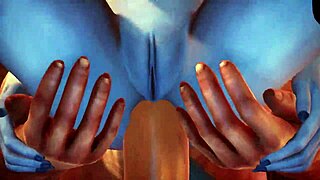 Tails of Azeroth: Blue Draenei Threesome Anal Assfucking Action