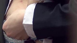 hey, spy that asian teen rubbing outdoors...