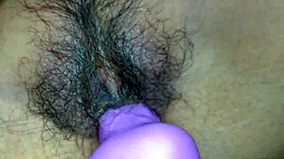 violet uses dildo vibrations in homemade mexican amateur toy play