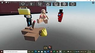 roblox babe takes brutal anal pounding hard