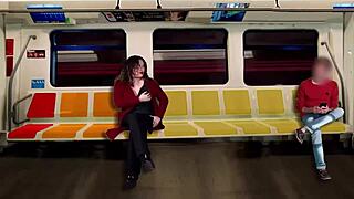 wife masturbates stranger on train while husband films