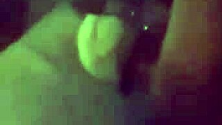 masked lover spreads wide with bar from her shop