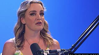 ozzie blonde milf charlie forde masturbates in casting podcast