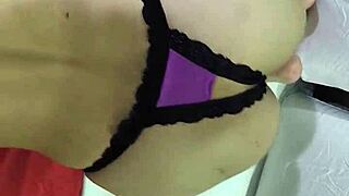 cutie violet shakes her ass sucking cock bent over doggystyle