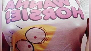 Aurora Estelar's Curvy Mexican MILF Tits Burst Out in Homemade Shower for Huntr666's Hot Wife Photoshoot