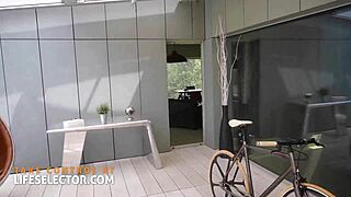 POV: Mary Bambola's feet tease before riding your cock hard at work!