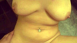 Watch my tight asian pussy take huge cock on counter cumshot