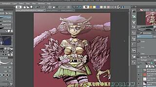 Sexy demon comes alive in fast-paced anime monster speedpaint