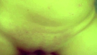 Watch my tight asian pussy take huge cock on counter cumshot