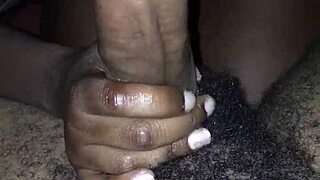 Young Skinny Black Teen DEEPTHROATS Sloppy with Spit Dripping Everywhere