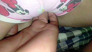 hubby lets me fuck friends rough creampie orgasms on side