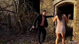 Maria Teen Tricked to Berlin Outdoor Fuck