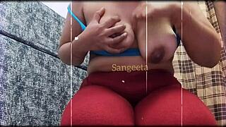 Sangeeta Pranavi shaves smooth while dirty talking in Hindi