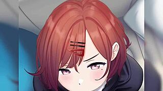 hey isn't madoka idolmaster cutie perfect for that hentai pov blowjob fantasy