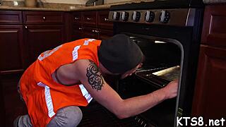 SHEMALE RIDES COWGIRL ON MASSIVE COCK!