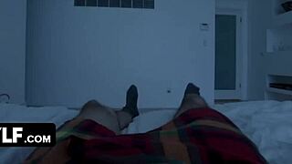 hey check out mature milf syren de mer blindfolded tied sucking masked young cock