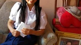 Amateur Asian Schoolgirl Homemade Fuck Fest!