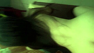 perfect body thai college coed bends over doggystyle condom sex on sofa cum on ass