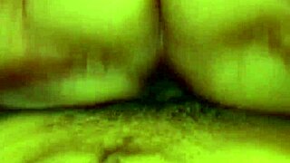 hairy blonde milf takes two cocks deep