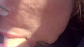bbw deepthroats cum swallowing break time blowjob blast
