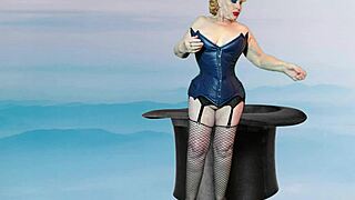 dark magician granny deepthroats cock in hardcore cosplay pov