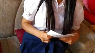 Amateur Asian Schoolgirl Homemade Fuck Fest!