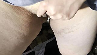 hiding in the hut jerking off away from parents