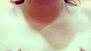 Aurora Estelar's Curvy Mexican MILF Tits Burst Out in Homemade Shower for Huntr666's Hot Wife Photoshoot