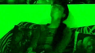 Beth's kinky goth domina smokes seductively in green hd