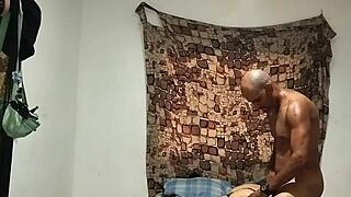 Pervy stepdad anal pounds fat stepdaughter ass on video call makes her swallow cum!