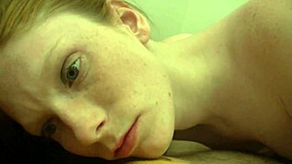 amelia rose is jerkin her friend's cock with her small perky tits out...