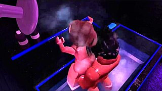 roblox babe with big ass and tits gets fucked hard in steamy shower bath scene