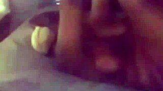 masked lover spreads wide with bar from her shop