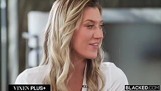 Blonde Addison Vodka Begs BBC Toy Usage